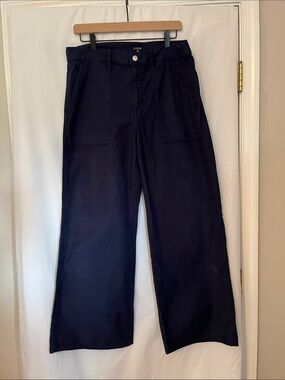 J. Crew Women’s Camp Pocket Wide Leg utility cotton pants